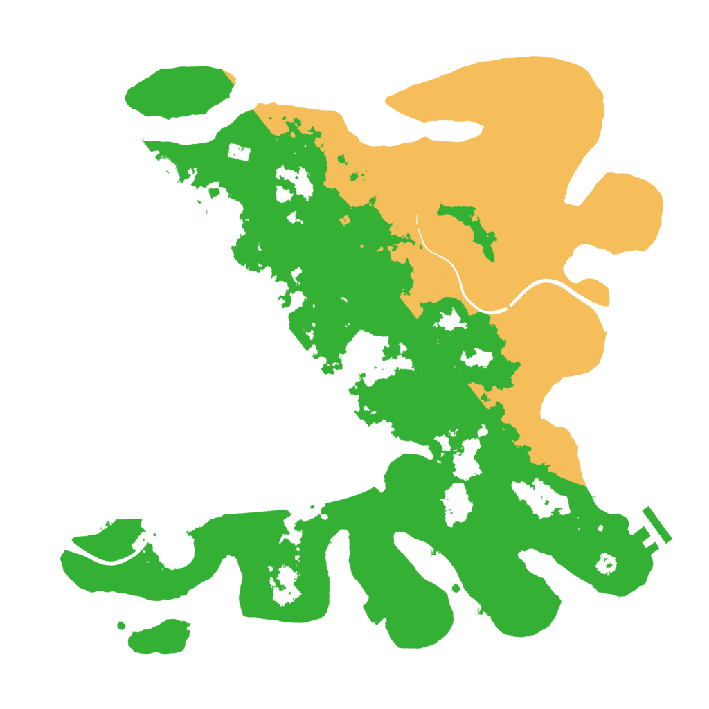 Biome Rust Map: Procedural Map, Size: 3500, Seed: 121250