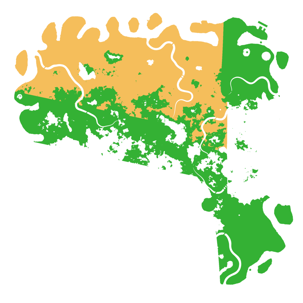 Biome Rust Map: Procedural Map, Size: 6000, Seed: 88747833