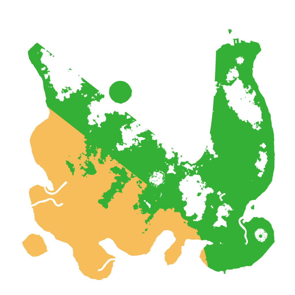 Biome Rust Map: Procedural Map, Size: 3500, Seed: 1319044817