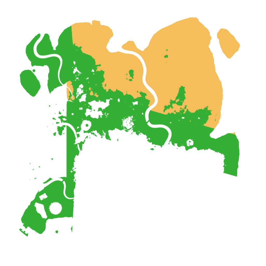 Biome Rust Map: Procedural Map, Size: 3800, Seed: 76557