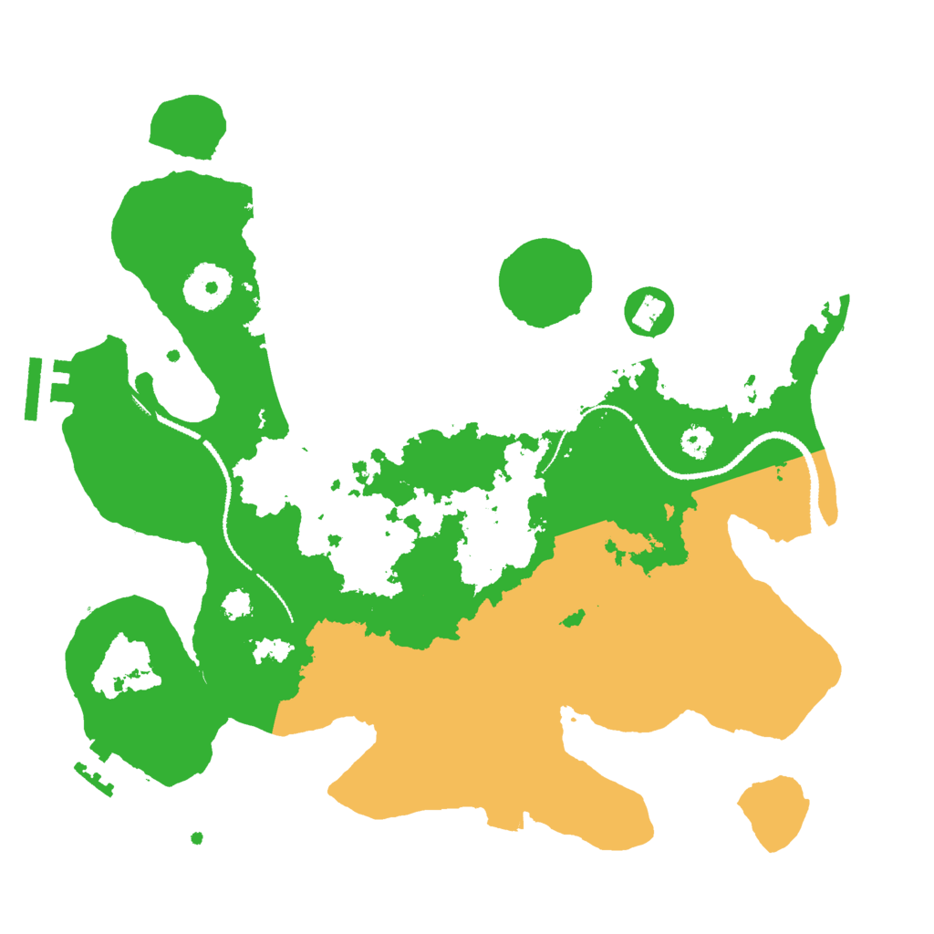 Biome Rust Map: Procedural Map, Size: 3000, Seed: 993779647