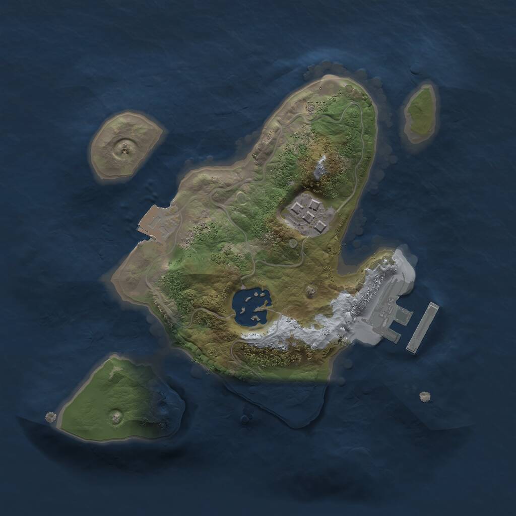 Rust Map: Procedural Map, Size: 1950, Seed: 20221006, 4 Monuments