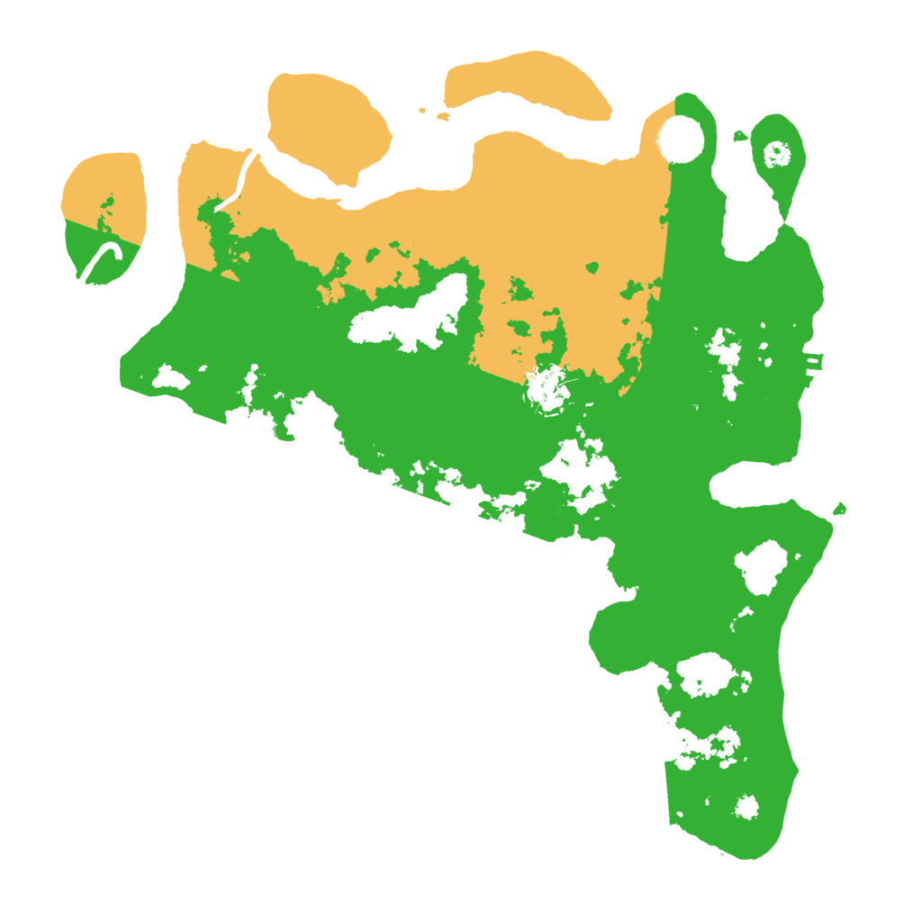 Biome Rust Map: Procedural Map, Size: 3500, Seed: 2032