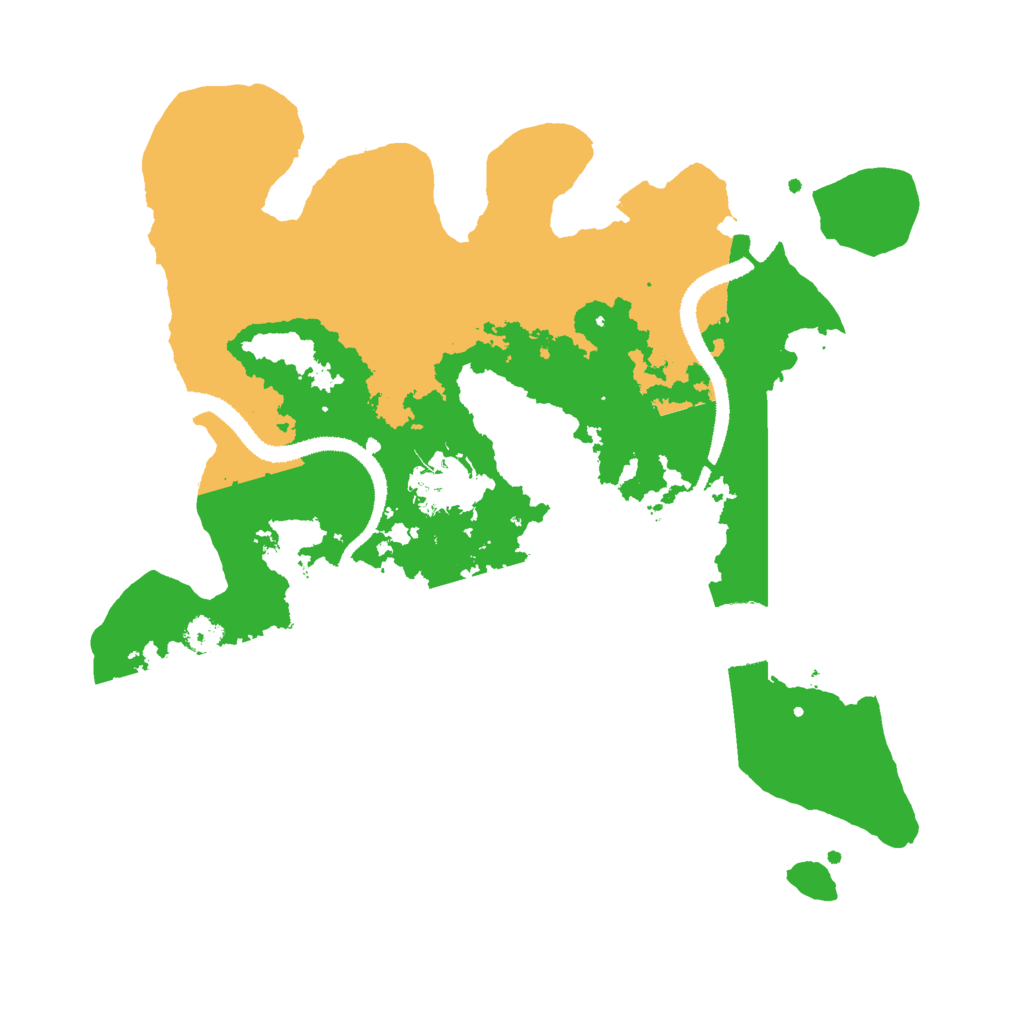 Biome Rust Map: Procedural Map, Size: 3000, Seed: 27757