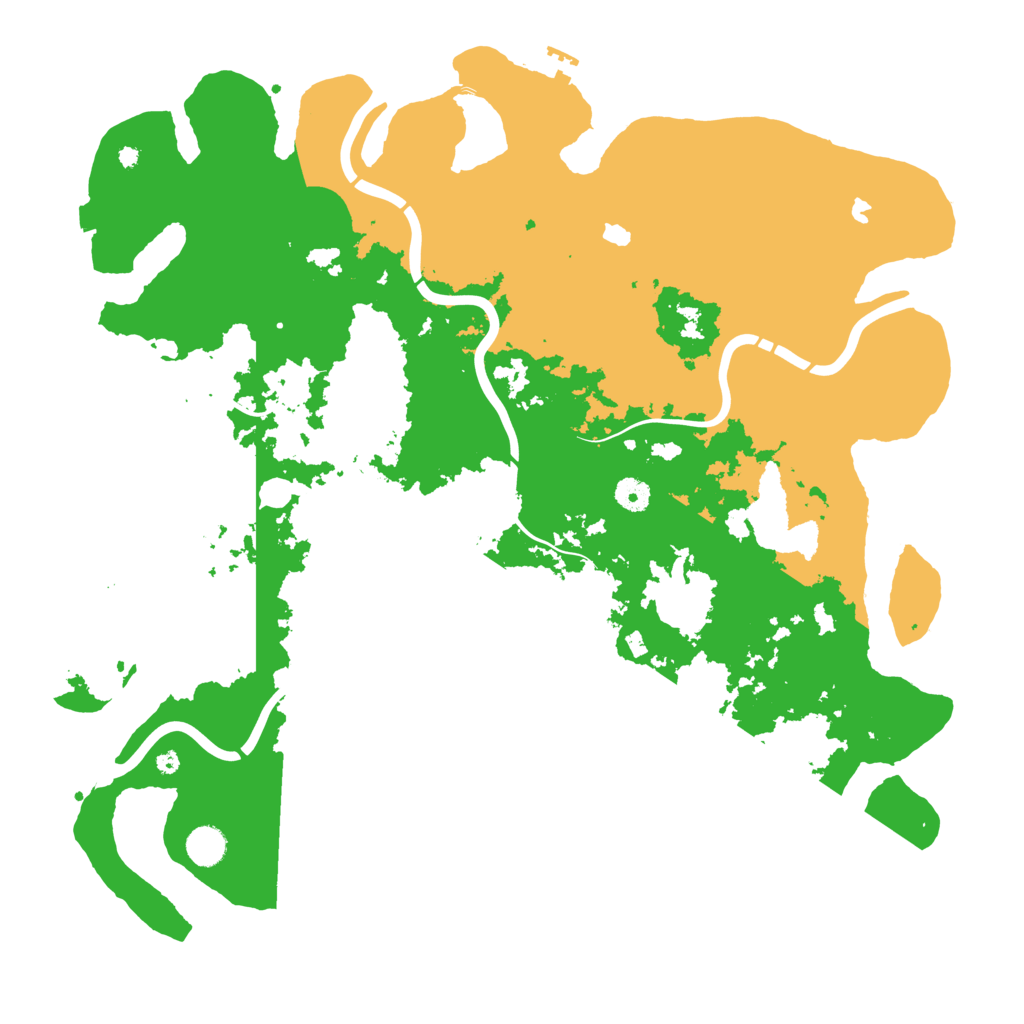 Biome Rust Map: Procedural Map, Size: 4500, Seed: 1410098002