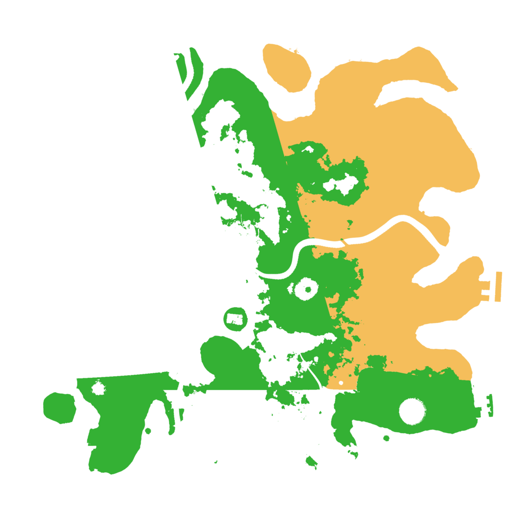 Biome Rust Map: Procedural Map, Size: 3500, Seed: 10811