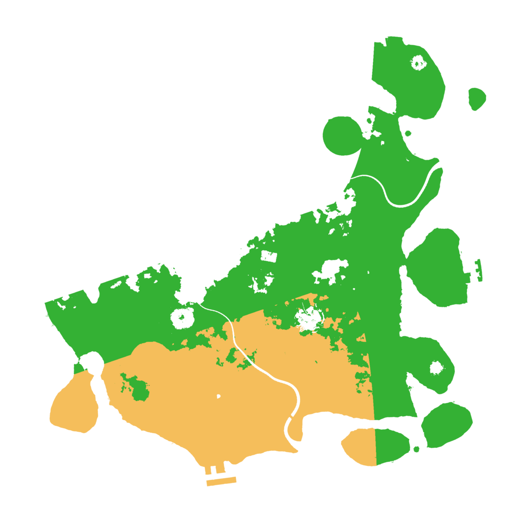 Biome Rust Map: Procedural Map, Size: 3500, Seed: 461252023
