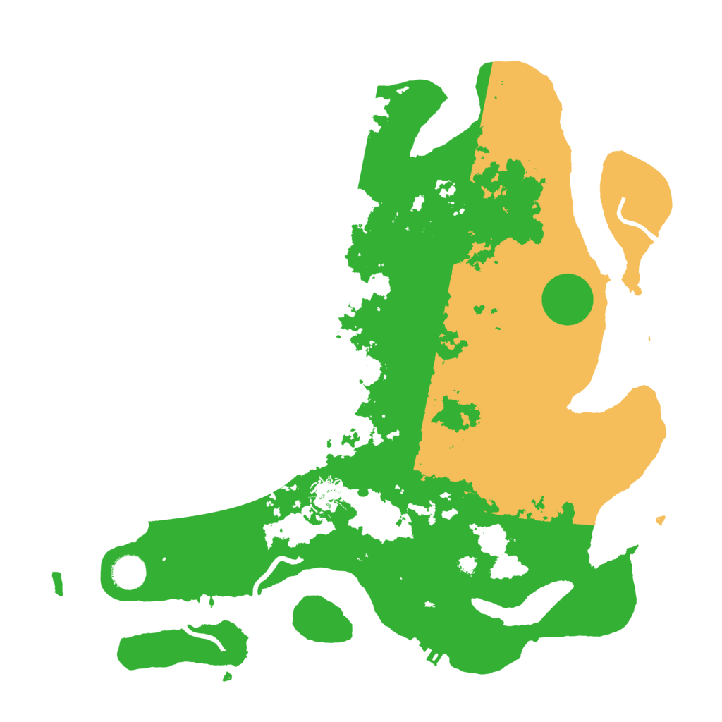 Biome Rust Map: Procedural Map, Size: 3700, Seed: 338920133