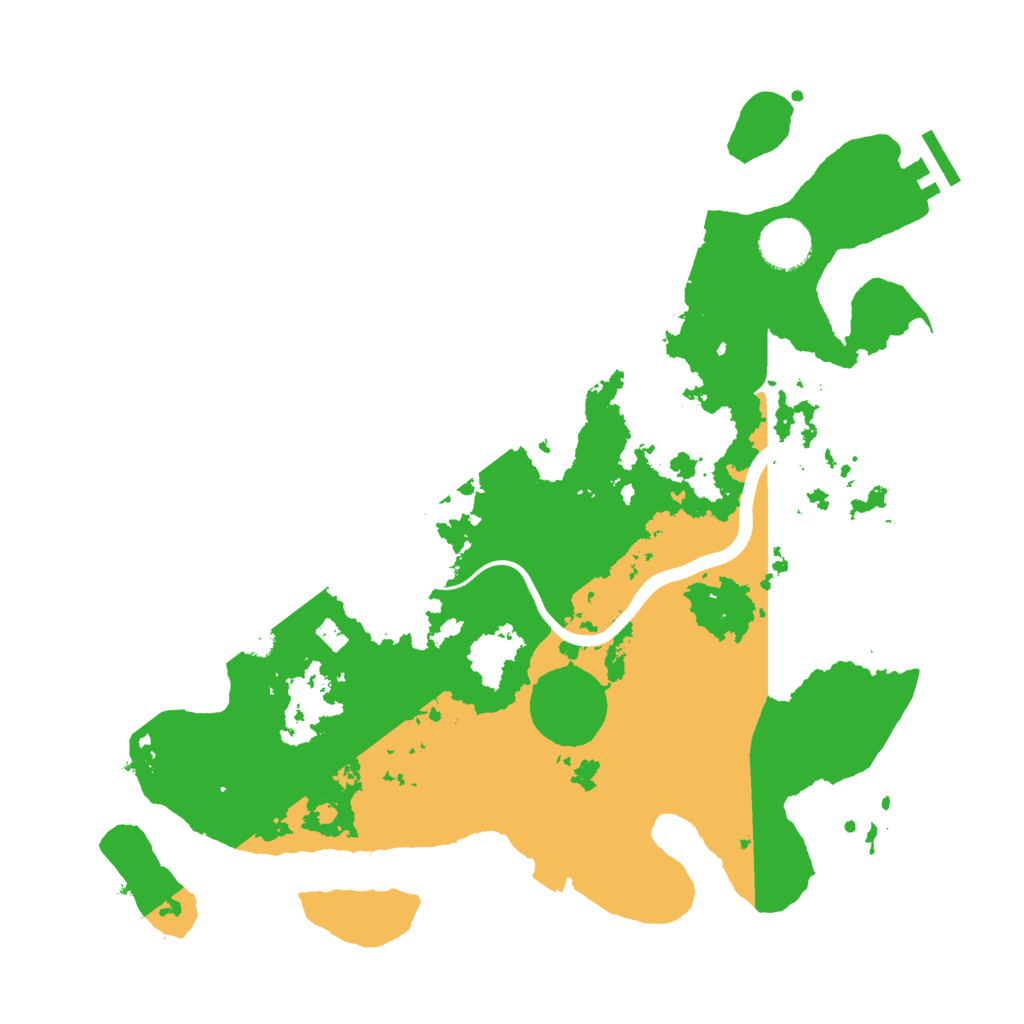 Biome Rust Map: Procedural Map, Size: 3500, Seed: 57142852