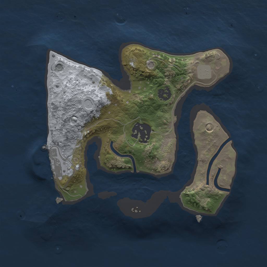 Rust Map: Procedural Map, Size: 2000, Seed: 179942621, 7 Monuments