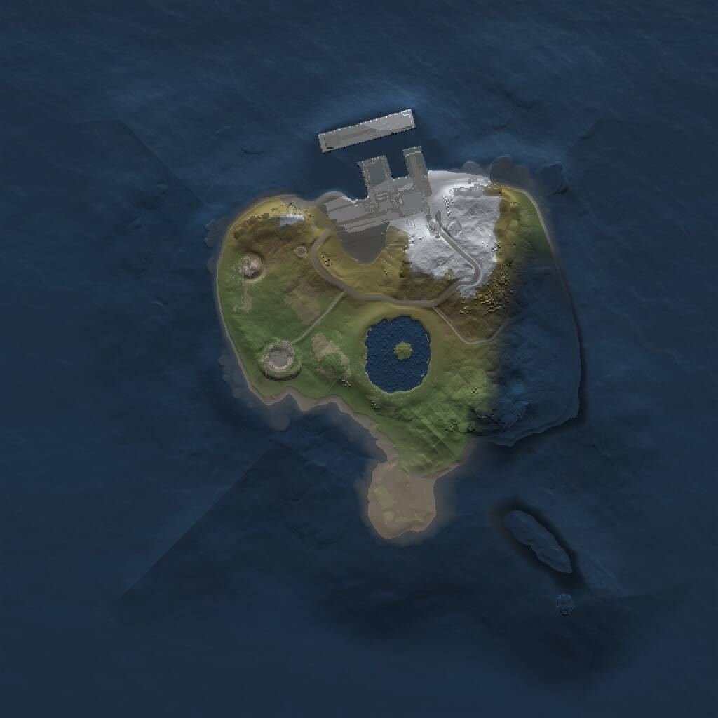 Rust Map: Procedural Map, Size: 1500, Seed: 96243386, 2 Monuments