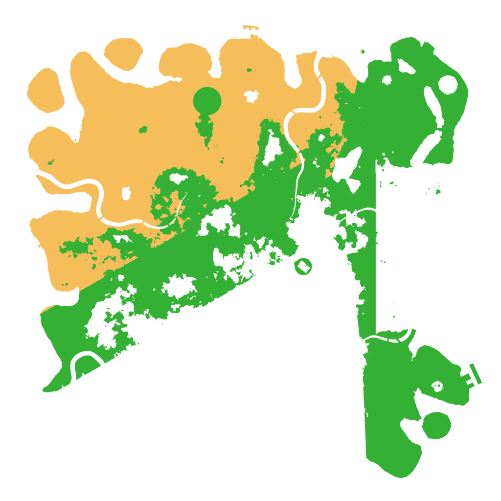 Biome Rust Map: Procedural Map, Size: 4700, Seed: 10281