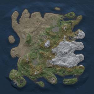 Thumbnail Rust Map: Procedural Map, Size: 3500, Seed: 45000, 16 Monuments
