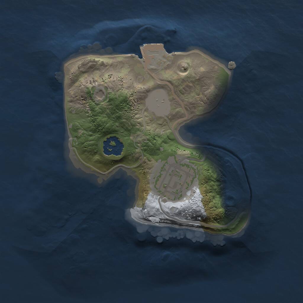 Rust Map: Procedural Map, Size: 1500, Seed: 1453196821, 2 Monuments