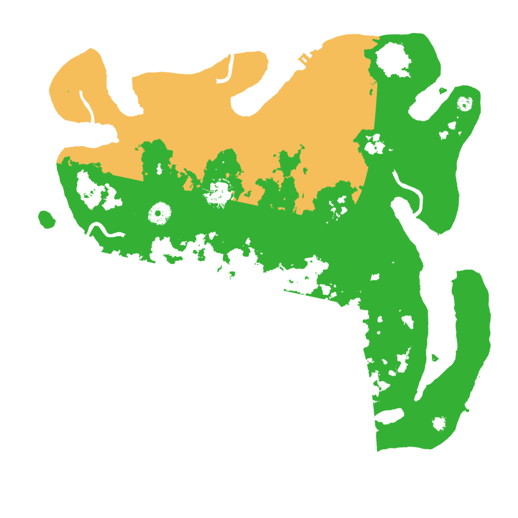 Biome Rust Map: Procedural Map, Size: 3500, Seed: 110298