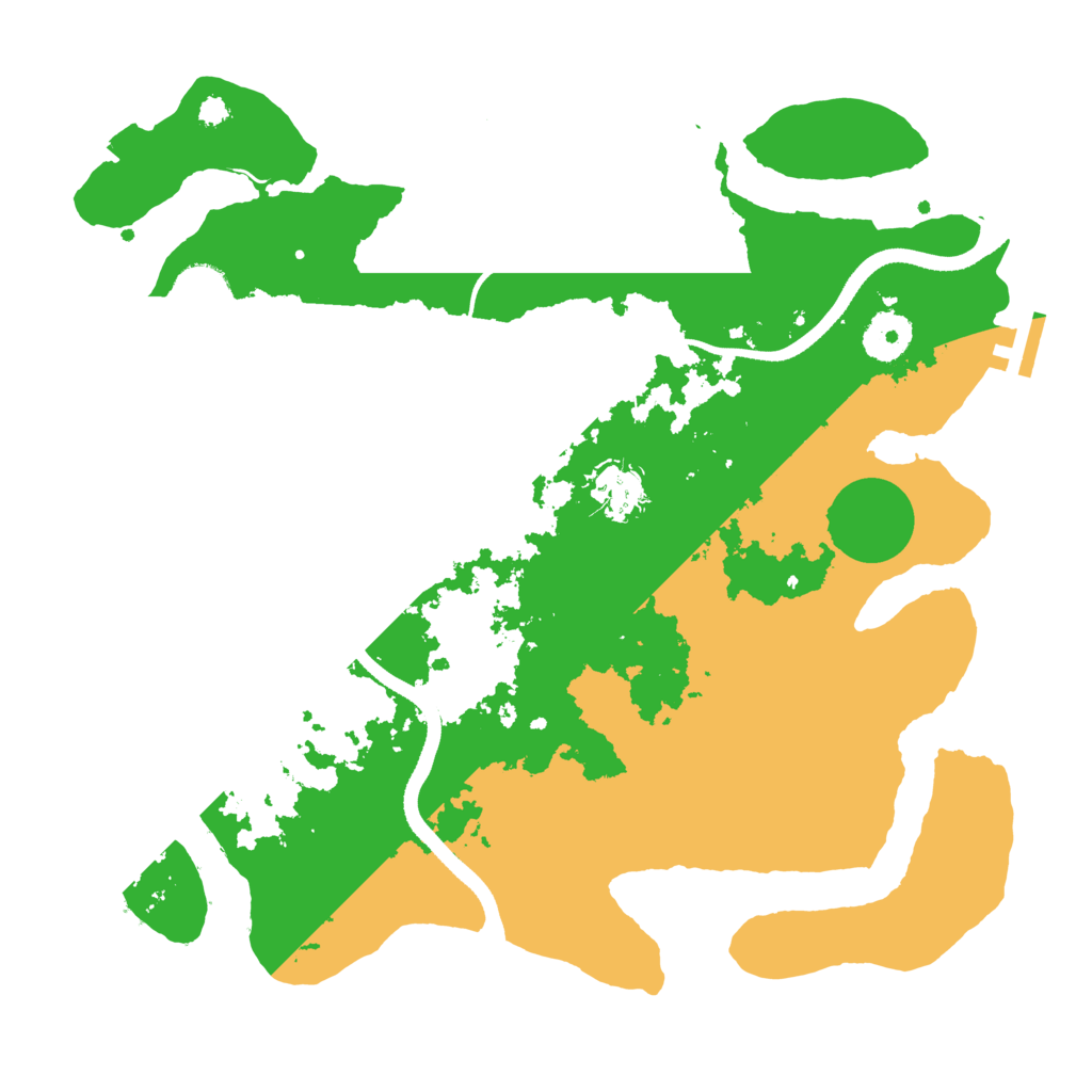 Biome Rust Map: Procedural Map, Size: 3389, Seed: 1591073514