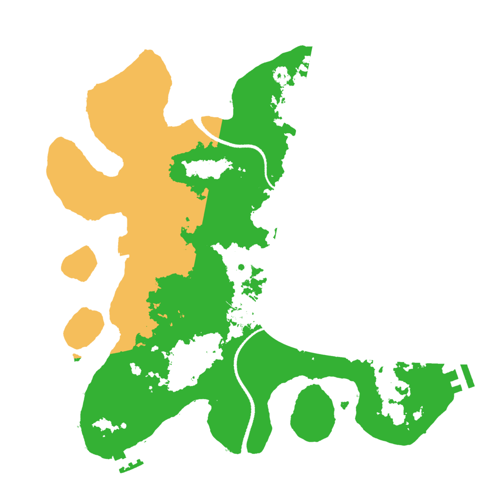 Biome Rust Map: Procedural Map, Size: 3000, Seed: 541184