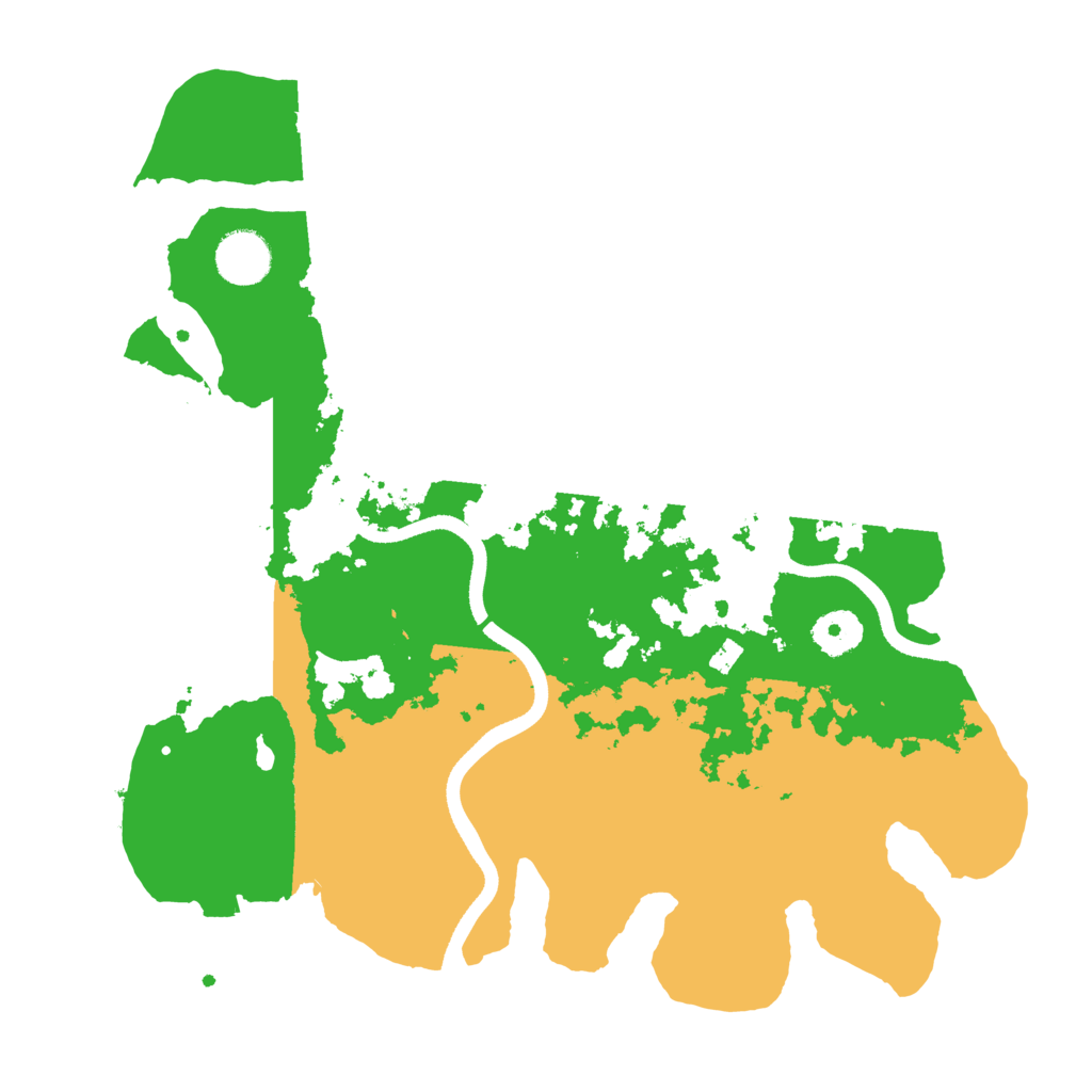 Biome Rust Map: Procedural Map, Size: 3500, Seed: 2090780302