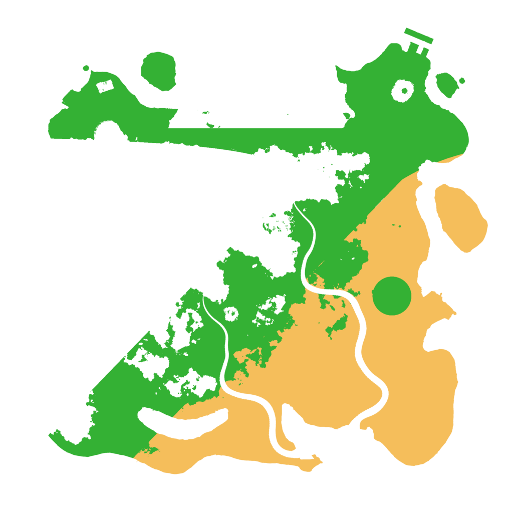 Biome Rust Map: Procedural Map, Size: 3500, Seed: 1816959244
