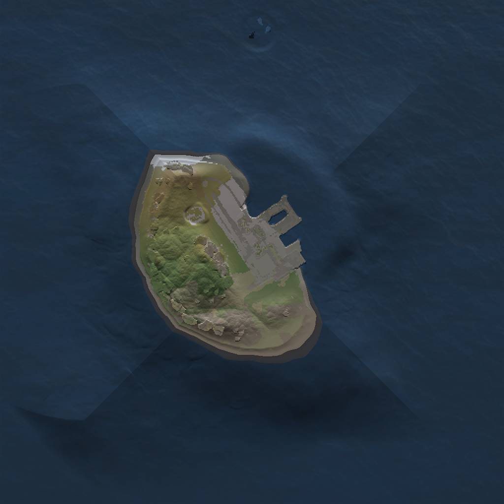 Rust Map: Procedural Map, Size: 1000, Seed: 117868612, 4 Monuments