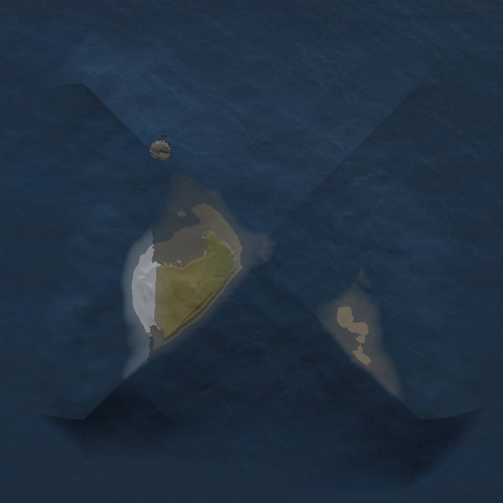 Rust Map: Procedural Map, Size: 1000, Seed: 72486320, 1 Monuments