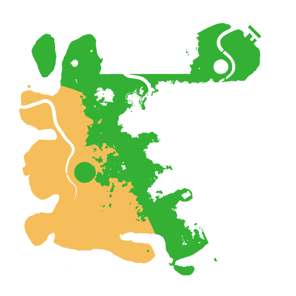 Biome Rust Map: Procedural Map, Size: 3750, Seed: 168