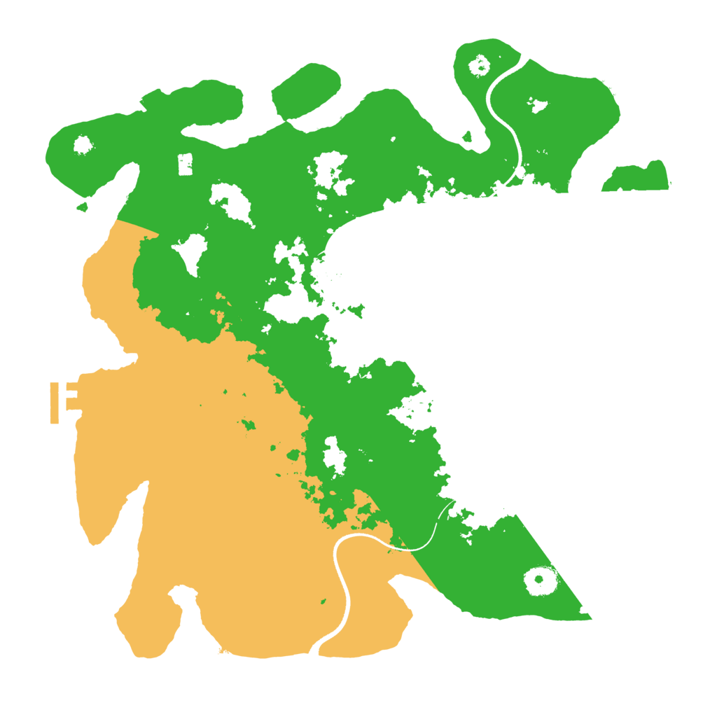 Biome Rust Map: Procedural Map, Size: 3500, Seed: 208554991