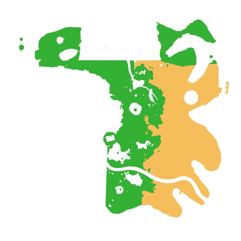 Biome Rust Map: Procedural Map, Size: 3000, Seed: 278559589