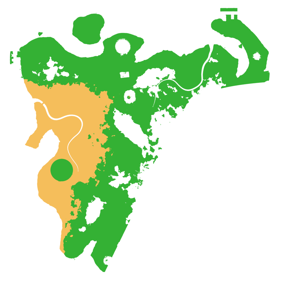 Biome Rust Map: Procedural Map, Size: 3500, Seed: 1697742568