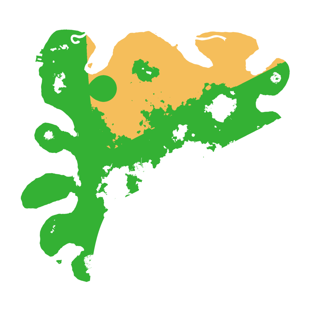 Biome Rust Map: Procedural Map, Size: 3200, Seed: 151022