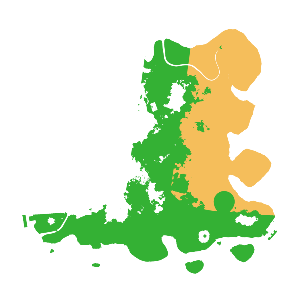 Biome Rust Map: Procedural Map, Size: 3700, Seed: 1132184882