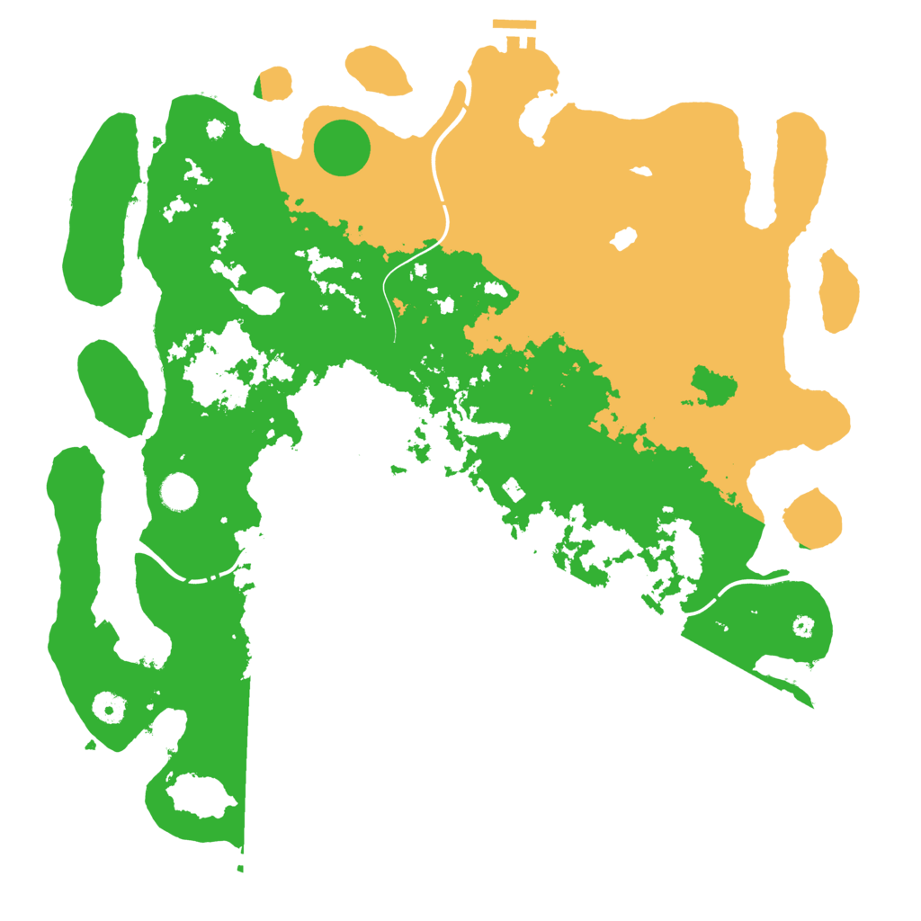 Biome Rust Map: Procedural Map, Size: 4300, Seed: 1656813197