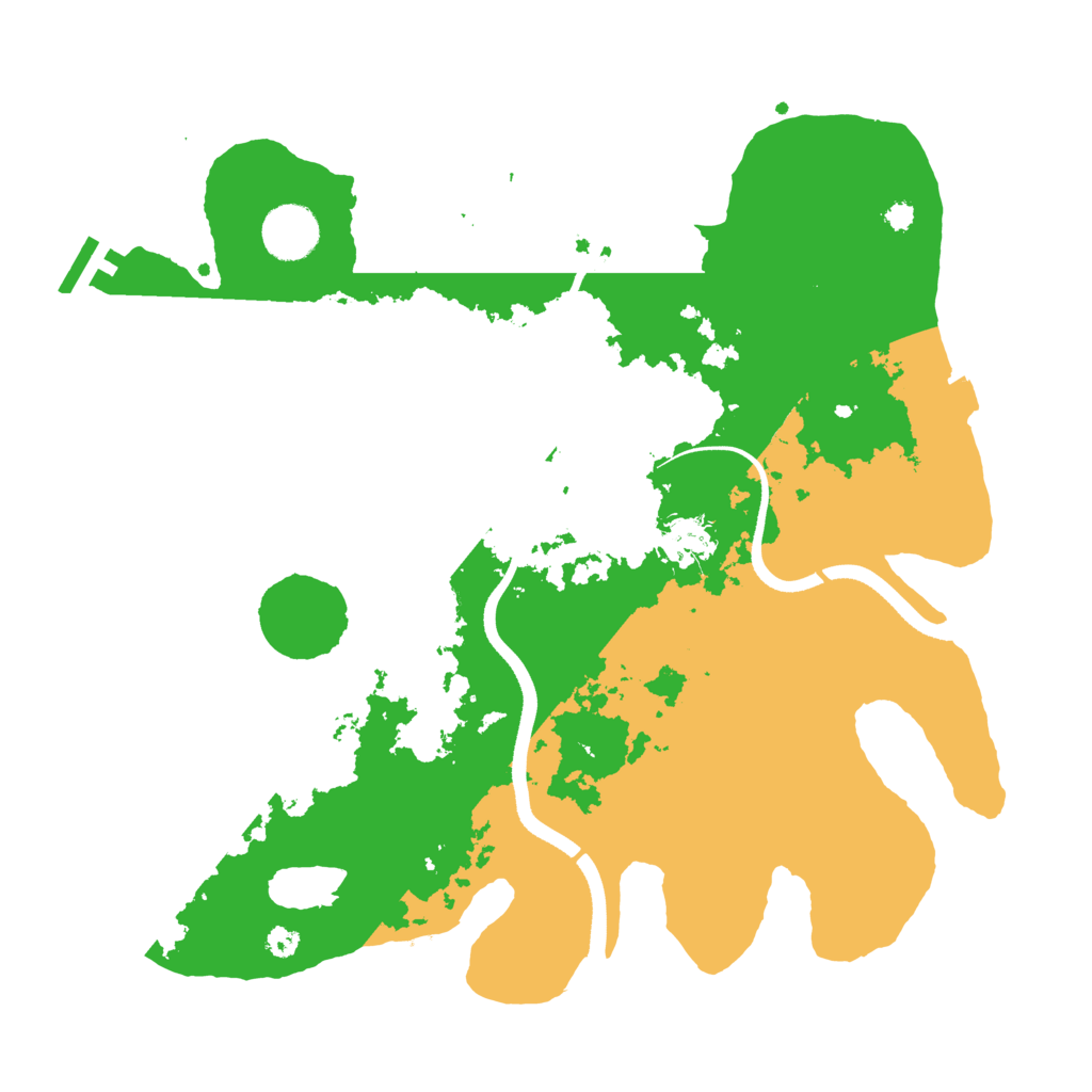 Biome Rust Map: Procedural Map, Size: 3500, Seed: 939946128