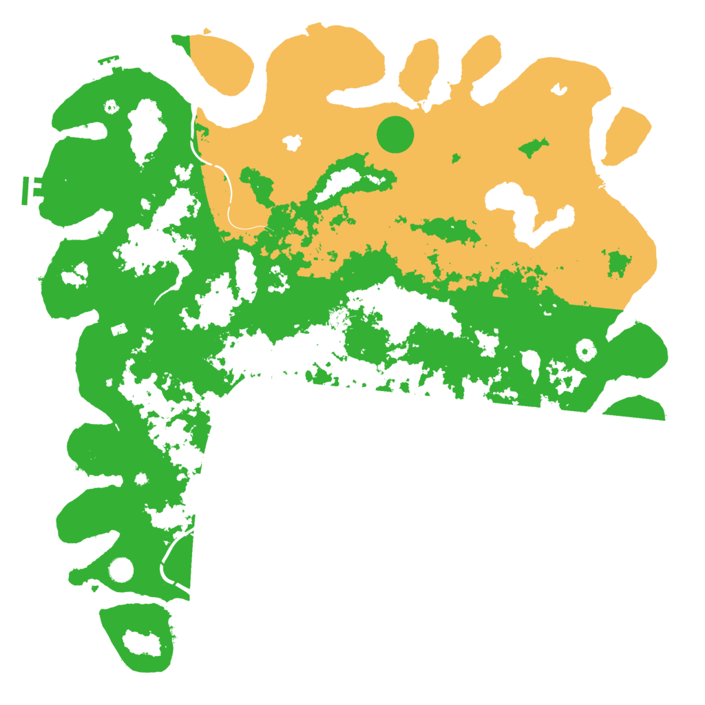 Biome Rust Map: Procedural Map, Size: 5000, Seed: 3265