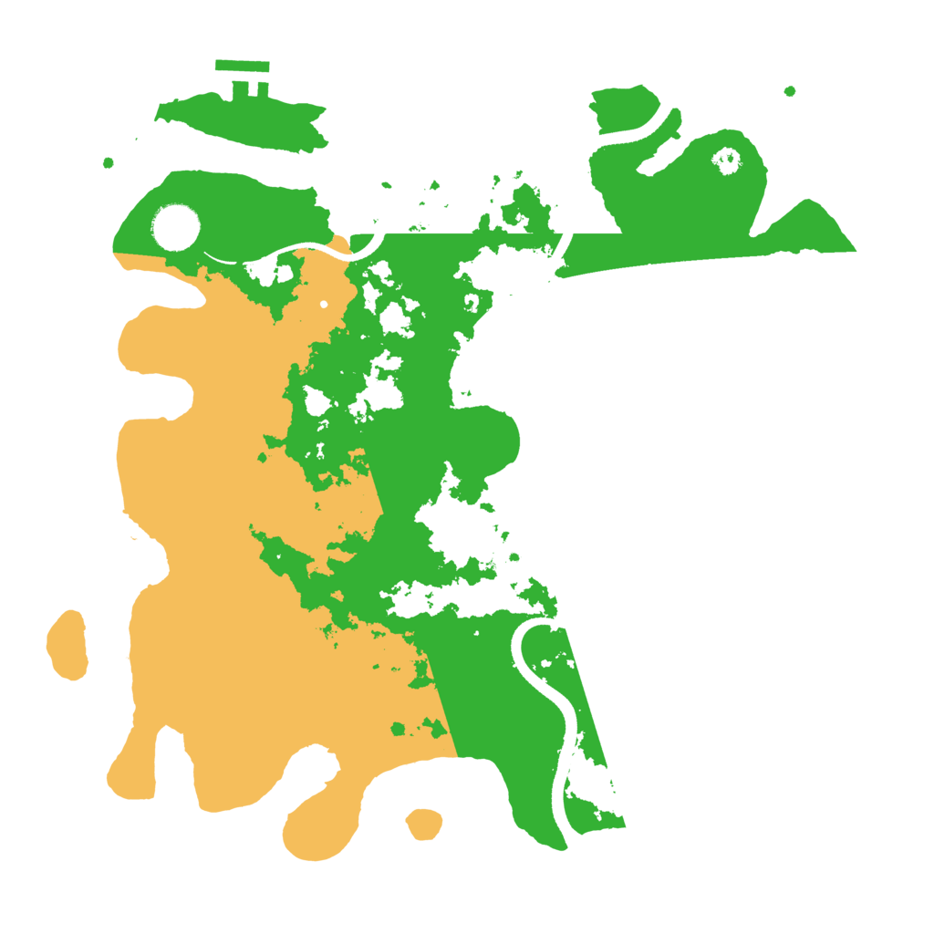 Biome Rust Map: Procedural Map, Size: 3500, Seed: 522166