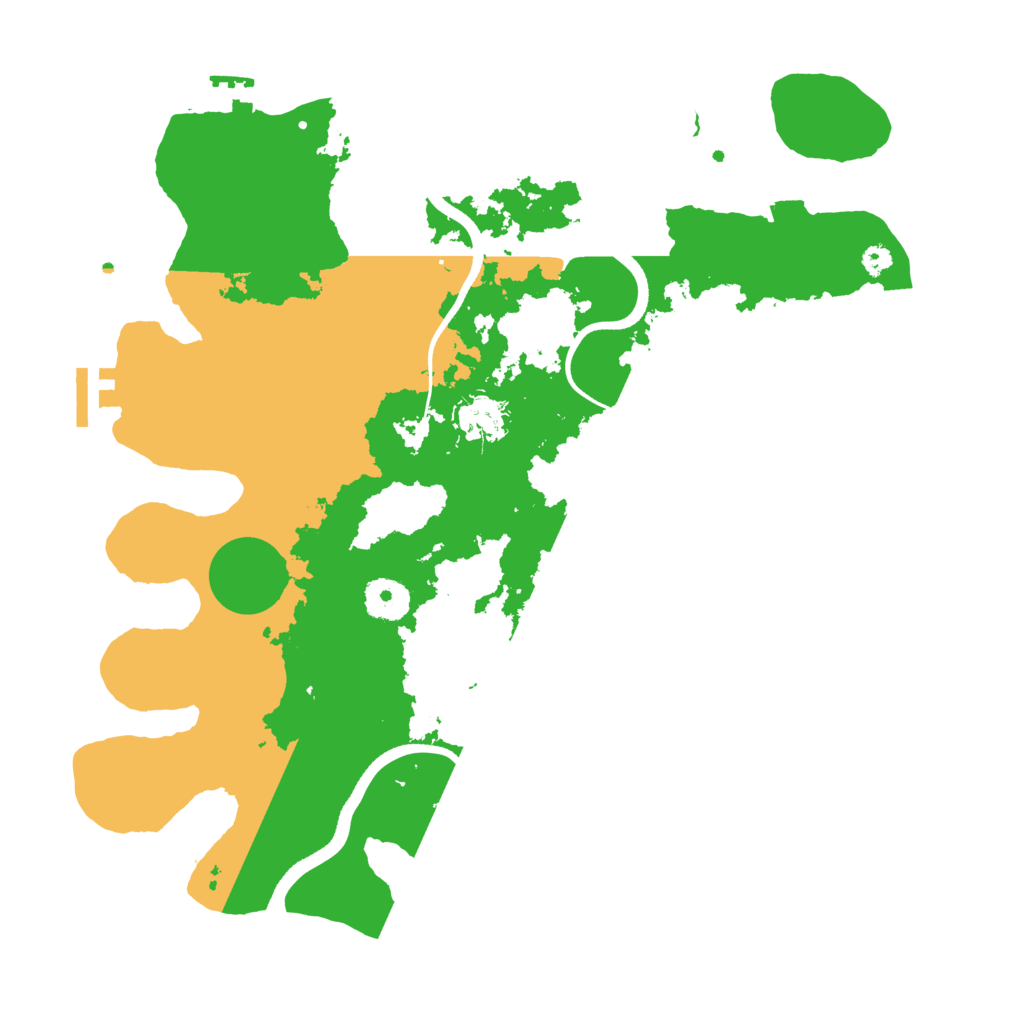 Biome Rust Map: Procedural Map, Size: 3500, Seed: 1281355917