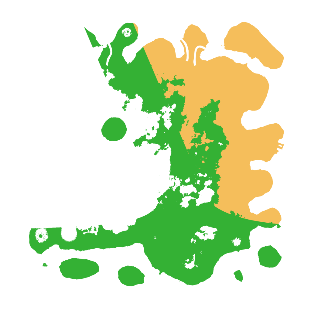 Biome Rust Map: Procedural Map, Size: 3500, Seed: 3916