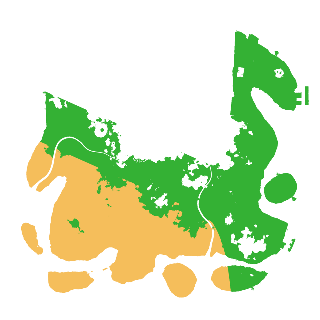 Biome Rust Map: Procedural Map, Size: 3500, Seed: 1861961981