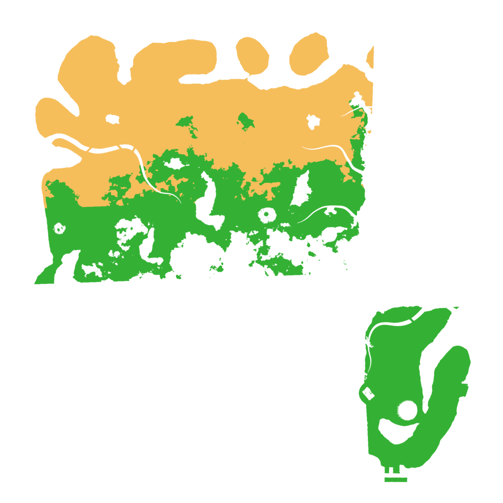 Biome Rust Map: Procedural Map, Size: 4500, Seed: 2074277732