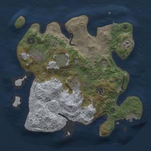 Thumbnail Rust Map: Procedural Map, Size: 3000, Seed: 1568951279, 14 Monuments