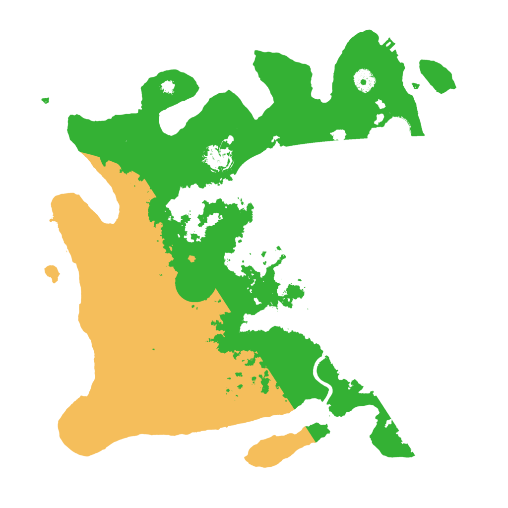 Biome Rust Map: Procedural Map, Size: 3500, Seed: 39885476