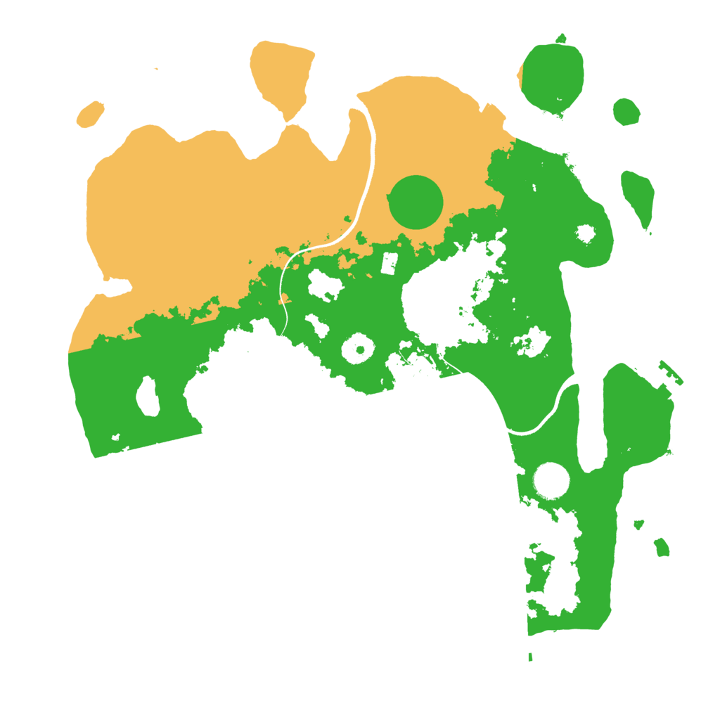 Biome Rust Map: Procedural Map, Size: 3500, Seed: 113511034