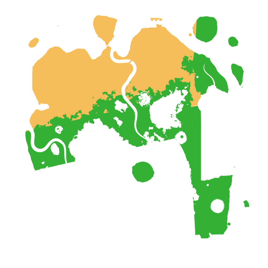Biome Rust Map: Procedural Map, Size: 3500, Seed: 113511034