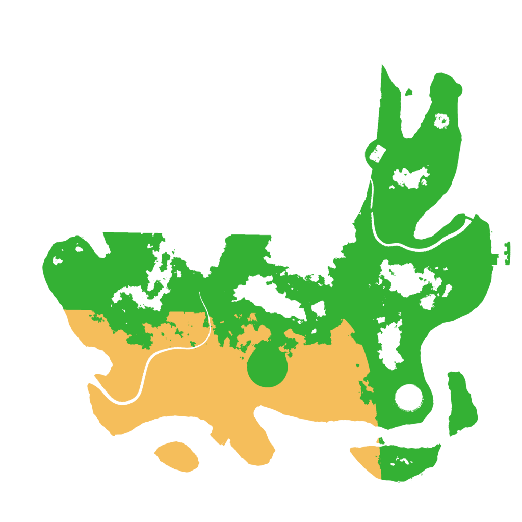 Biome Rust Map: Procedural Map, Size: 3400, Seed: 50002