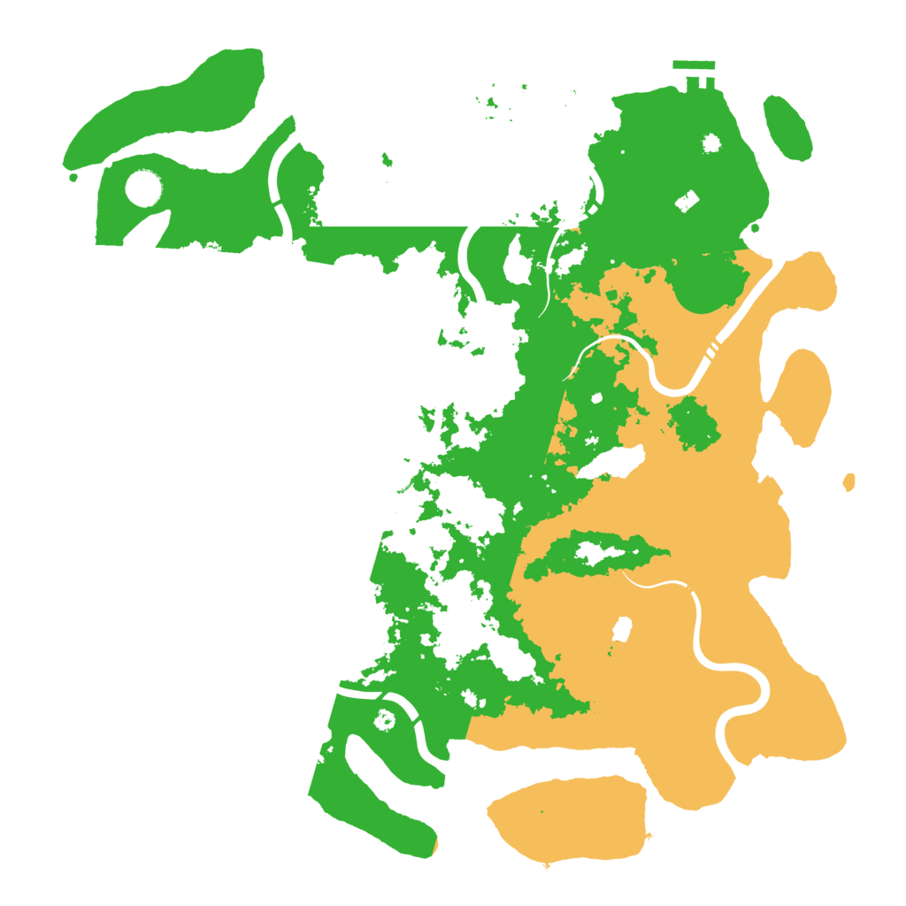 Biome Rust Map: Procedural Map, Size: 4350, Seed: 806555275