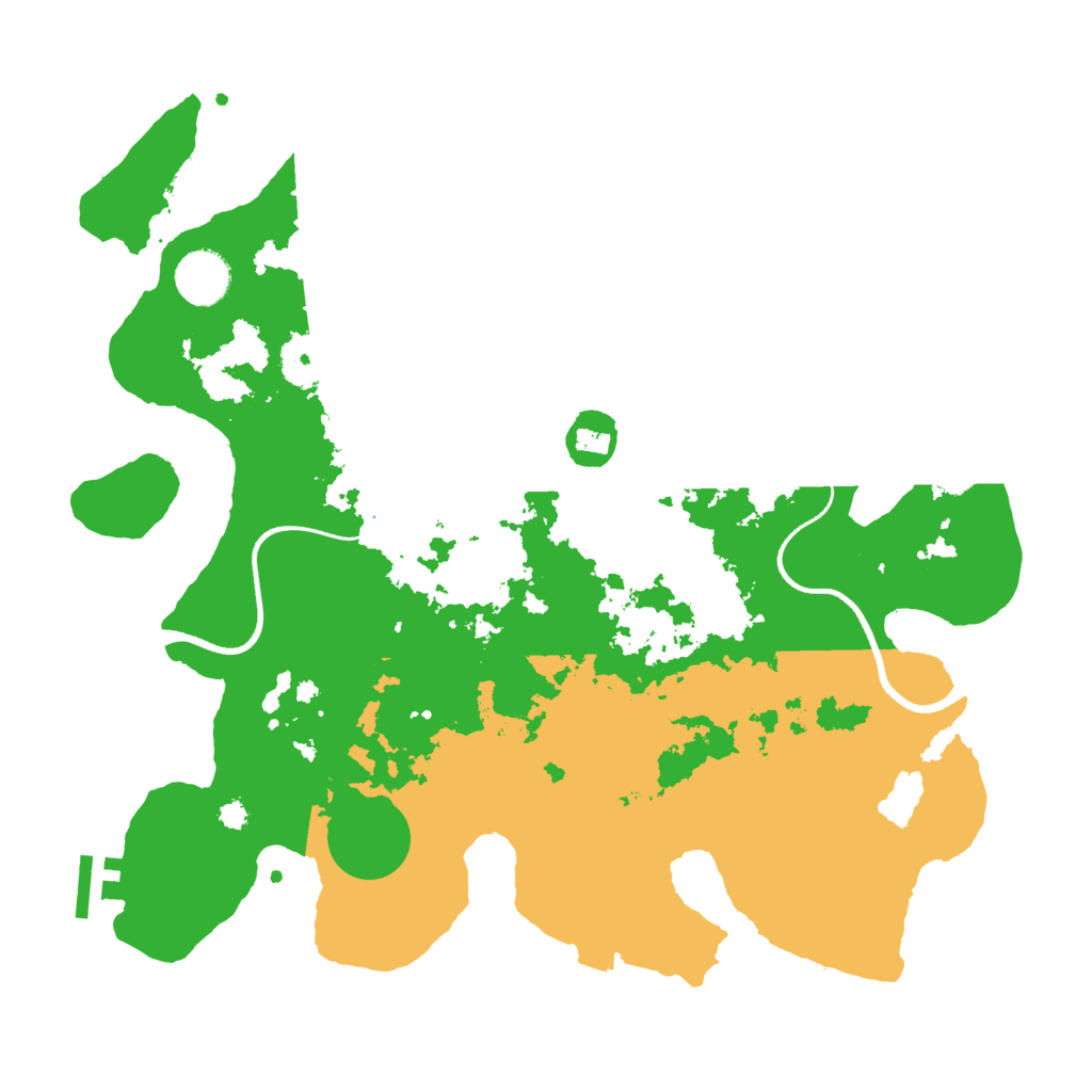 Biome Rust Map: Procedural Map, Size: 3500, Seed: 16622038
