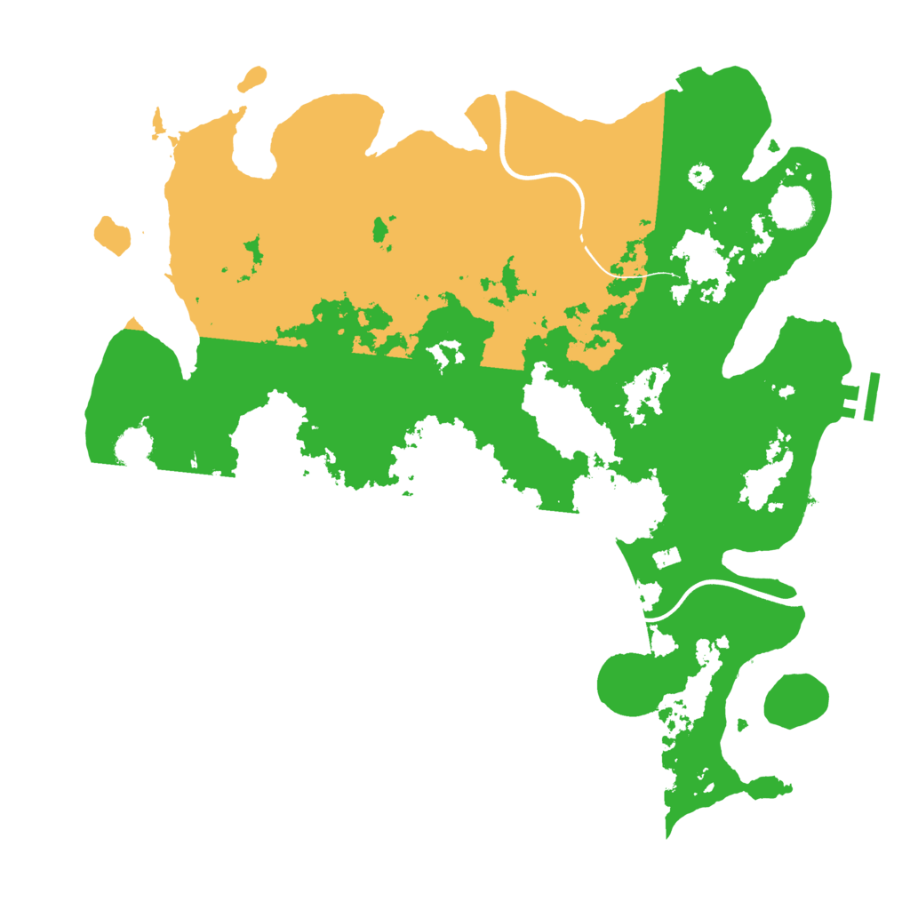 Biome Rust Map: Procedural Map, Size: 3800, Seed: 643658678