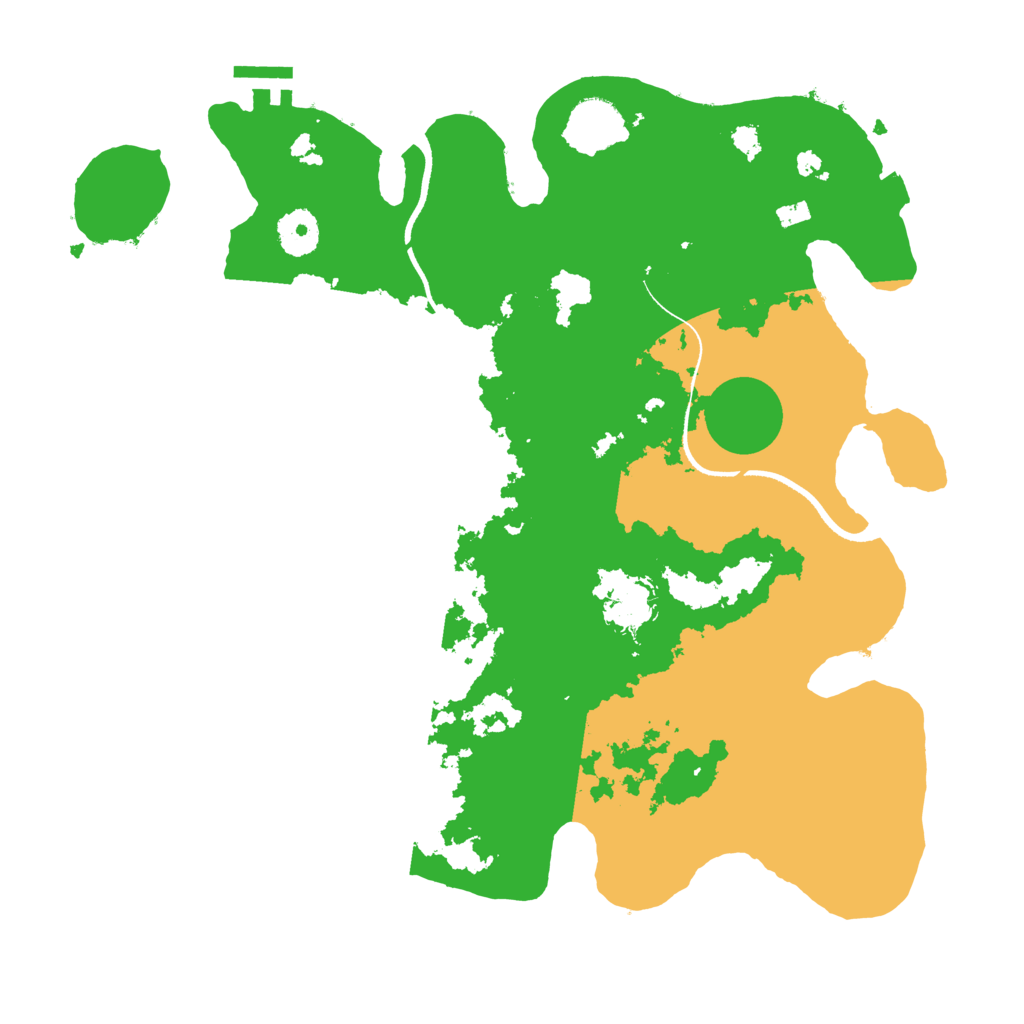 Biome Rust Map: Procedural Map, Size: 3500, Seed: 63545