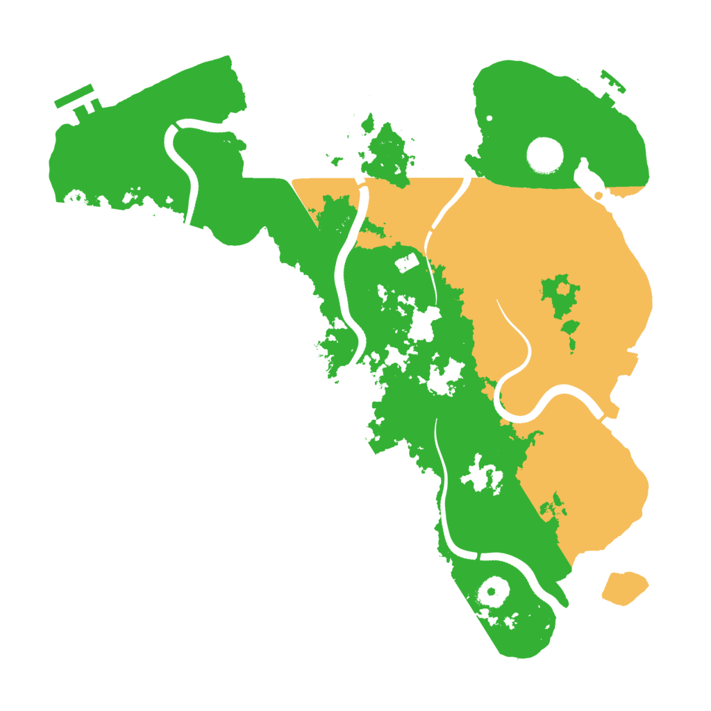 Biome Rust Map: Procedural Map, Size: 3500, Seed: 538592297