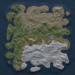 Thumbnail Rust Map: Procedural Map, Size: 4500, Seed: 1424400910, 20 Monuments